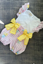 Meia Pata girls ice cream short set