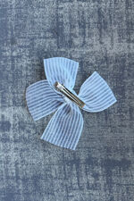 Condor pink organza hair bow-Copy