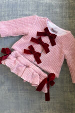 Phi pink cardigan and jam pants set