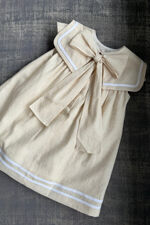 Be chic beige linen dress