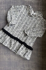 Calamaro black tweed dress 