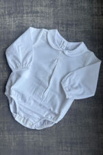 Calamaro boys white romper 