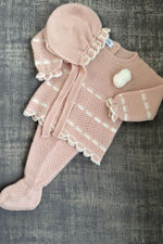 Juliana nude pink knitted set