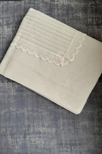 Juliana beige lace blanket