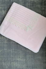 Juliana baby pink lace blanket