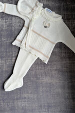 Juliana cream and beige knitted set