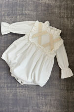 Be chic cream cord romper