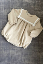 Be Chic beige jersey sailor romper