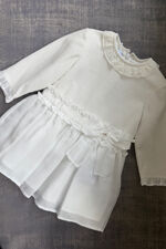 Foque girls cream dress