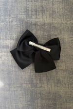 Condor black large grossgrain hair bow