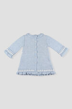 Foque blue sheep wool blend dress