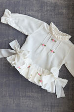 Phi ivory viella flower jam pants set