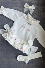 Phi ivory viella flower jam pants set