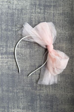 Jamiks pink tulle bow hairband