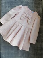 Jamiks pink tweed bow dress 