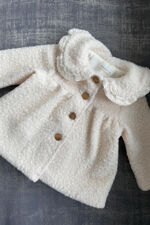 Valentina cream boucle coat