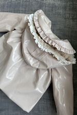Valentina pink fleece lined coat