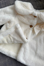 Valentina cream faux fur coat