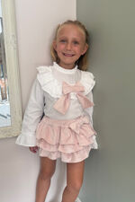 Puro mimo claudia pink blouse and bloomer set 