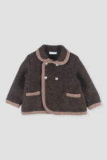 Foque brown felted wool coat