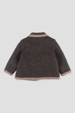 Foque brown felted wool coat