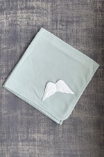 Baby Gi mint angel wing velour blanket