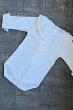 White frill collar cuffed vest