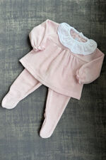 Calamaro pink towelling two piece set