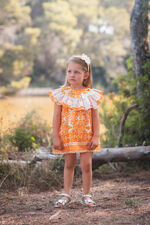PRE ORDER Rochy orange print dress