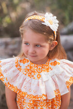 PRE ORDER Rochy orange print dress