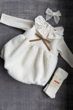Puro Mimo Caitlin cream boucle romper