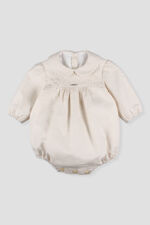 Foque cream long sleeve romper 
