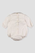 Foque cream long sleeve romper 