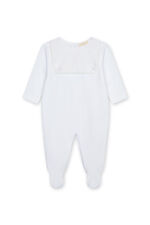 Baby Gi white panel babygrow