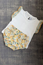 Calamaro lemon print jam pants set