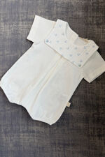 Baby Gi ivory anchor romper