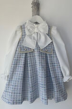 Rochy blue tweed bow dress