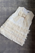 Naxos cream lace tulle dress