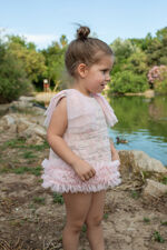 Naxos pink tulle dress and knickers set