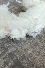Jamiks cream tulle floral headband