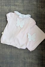 Baby Gi pink butterfly romper