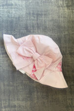 Phi pink peony print sun hat