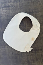Baby Gi ivory butterfly bib