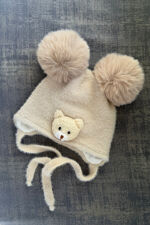 Jamiks bear bobble hat