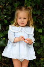 Foque blue sheep print dress and knicker set