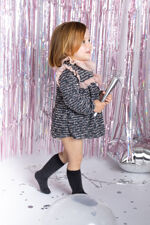 Calamaro grey tweed jam pants set