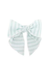 Calamaro mint stripe hair clip
