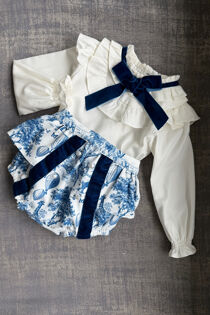 Rochy blue toile print jam pants set