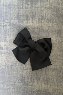 Condor black large grossgrain hair bow