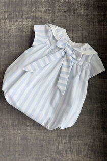 Puro Mimo blue striped romper 